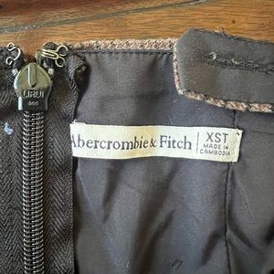 Abercrombie brown plaid dress in size xs tall